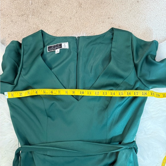 #523 DB Studio Celebrate Flutter Satin Ruffle Dress size 12 NWT - Picture 11 of 14